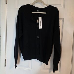 Workshop Republic Clothing Black Cardigan Sweater